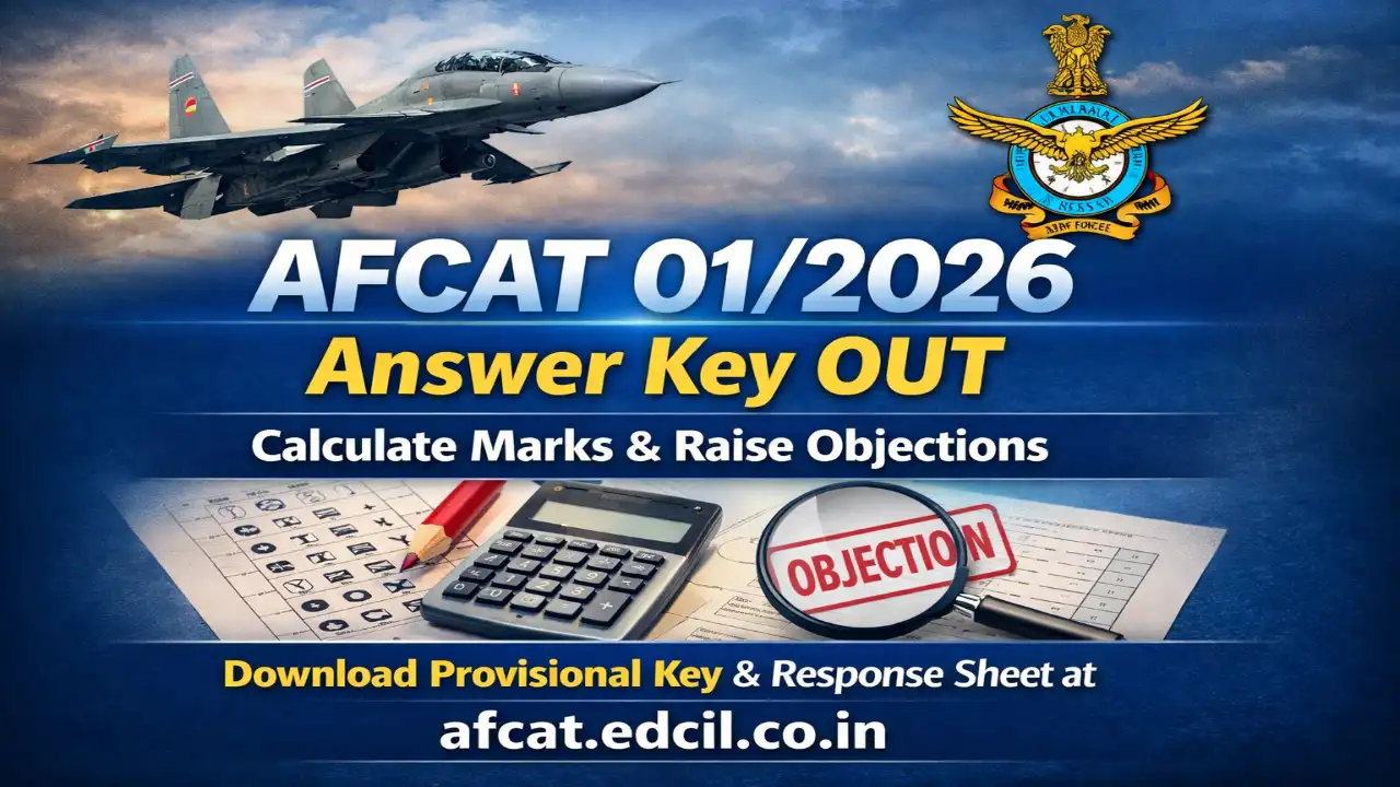 AFCAT 01/2026 Answer Key Out
