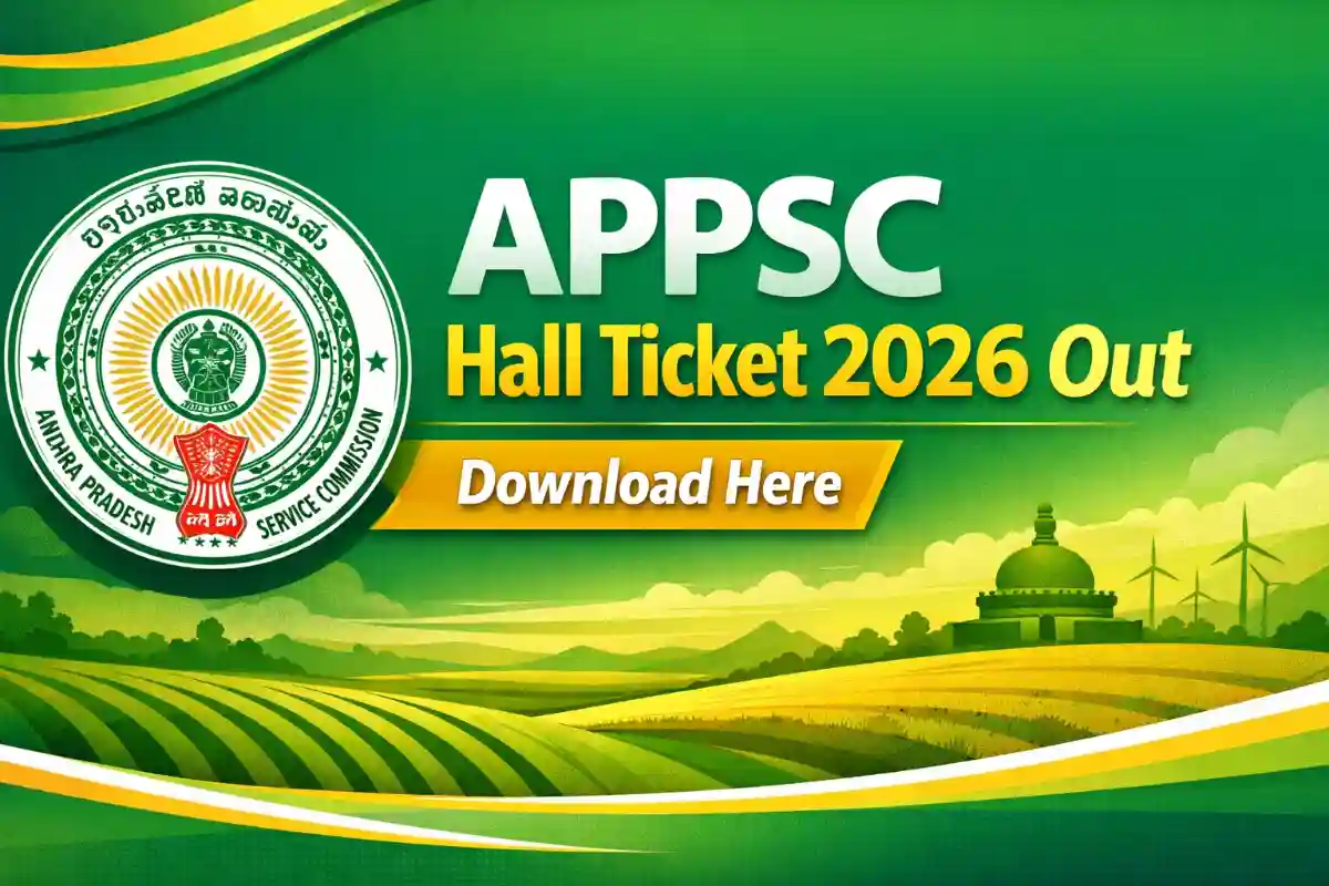 APPSC Agriculture Officer Hall Ticket 2026 Download Official Banner