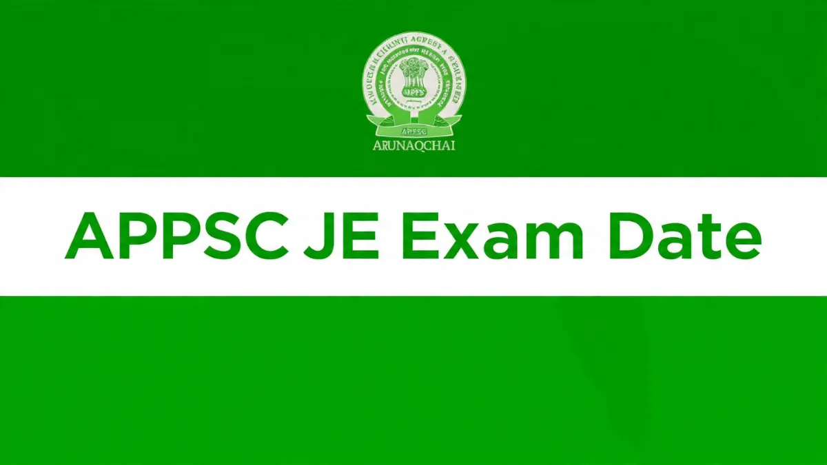 APPSC JE Exam Date 2026 announcement with schedule and details