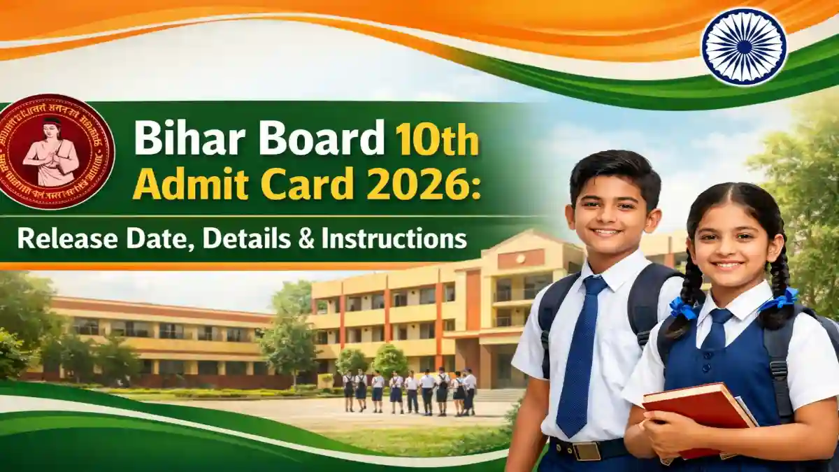 Bihar Board 10th Admit Card 2026 release date, details and instructions official banner
