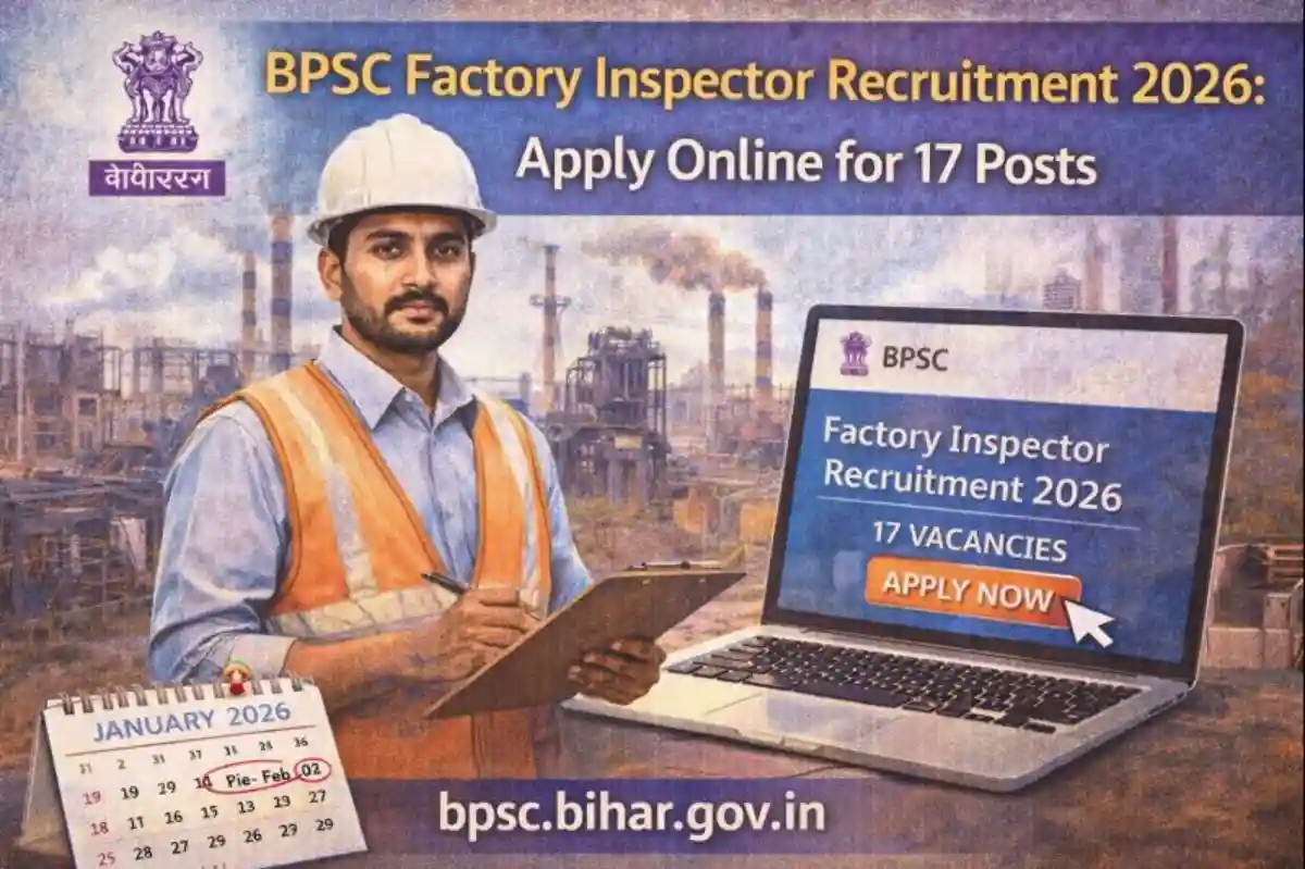 BPSC Factory Inspector Recruitment 2026 Apply Online 17 Posts Notification