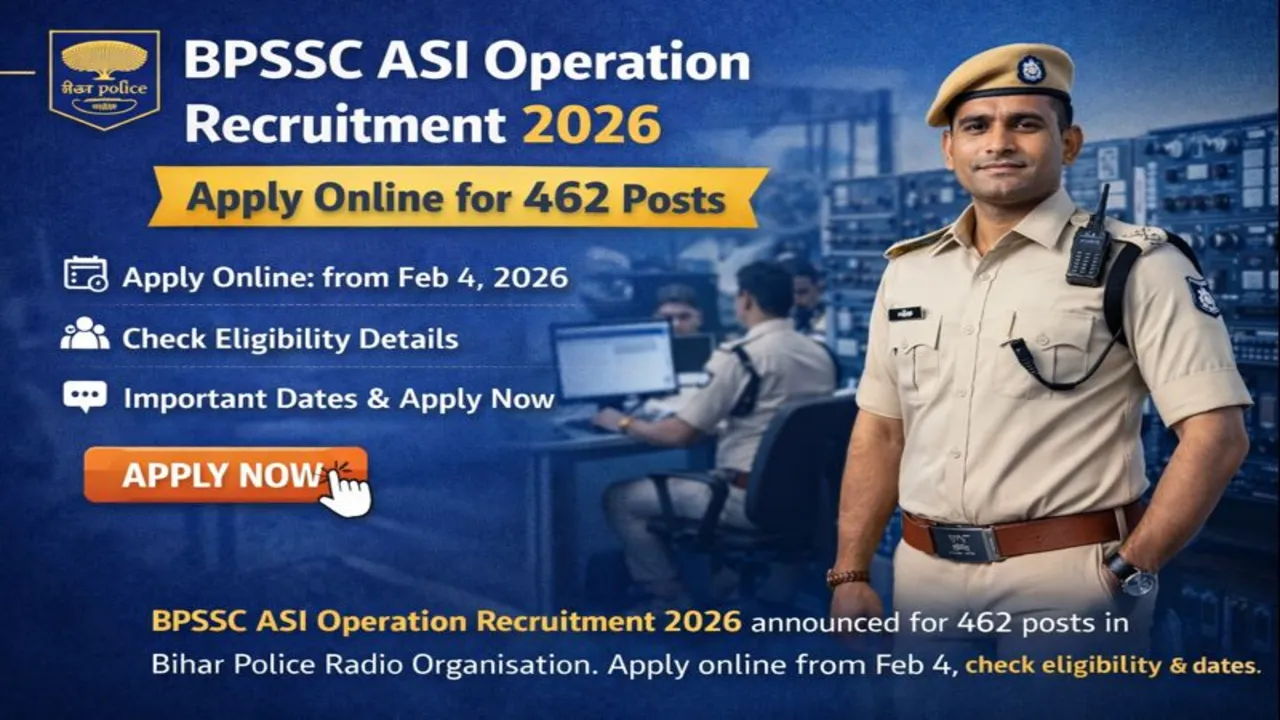 BPSSC Assistant Sub Inspector ASI Operation Recruitment 2026 Banner