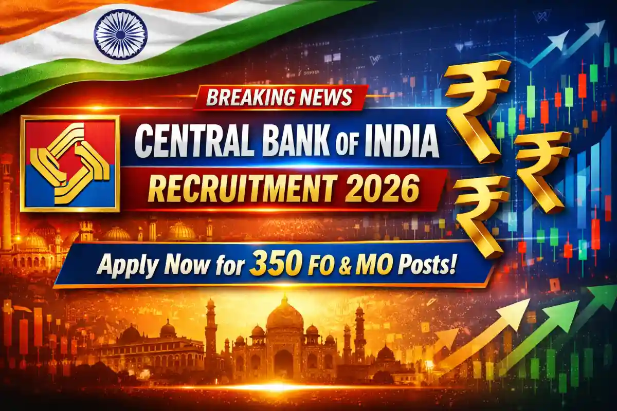 Central Bank of India Recruitment 2026 Banner for Foreign Exchange and Marketing Officer Posts