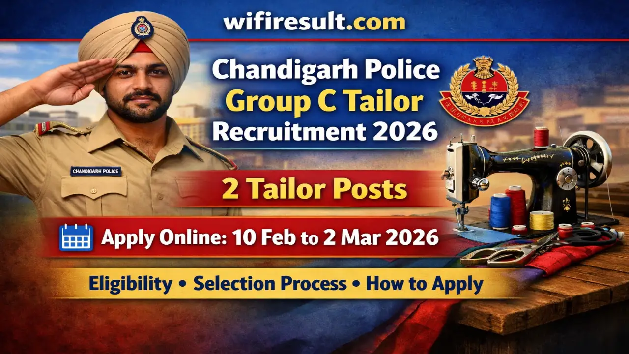 Chandigarh Police Group C Recruitment 2026 Banner
