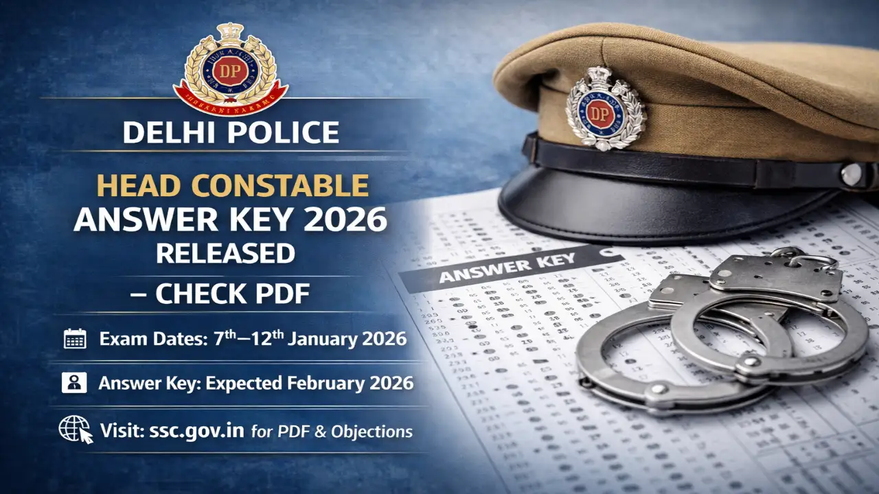 Delhi Police Head Constable Answer Key 2026