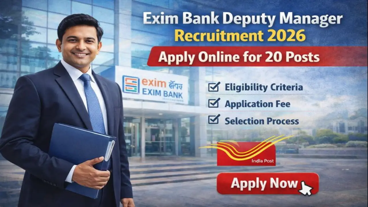 Exim Bank Deputy Manager Recruitment 2026 Banner