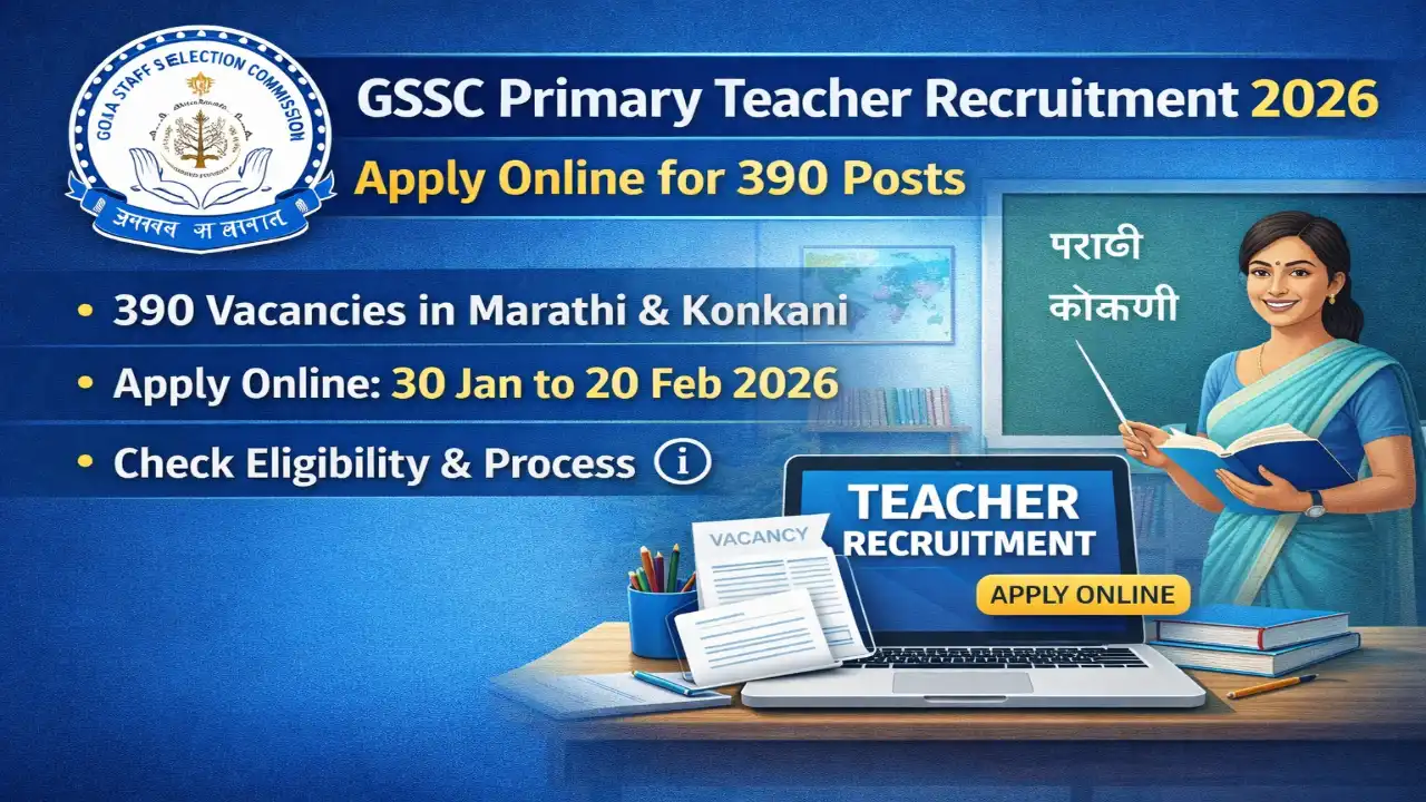 GSSC Primary School Teacher Recruitment 2026 Banner Image