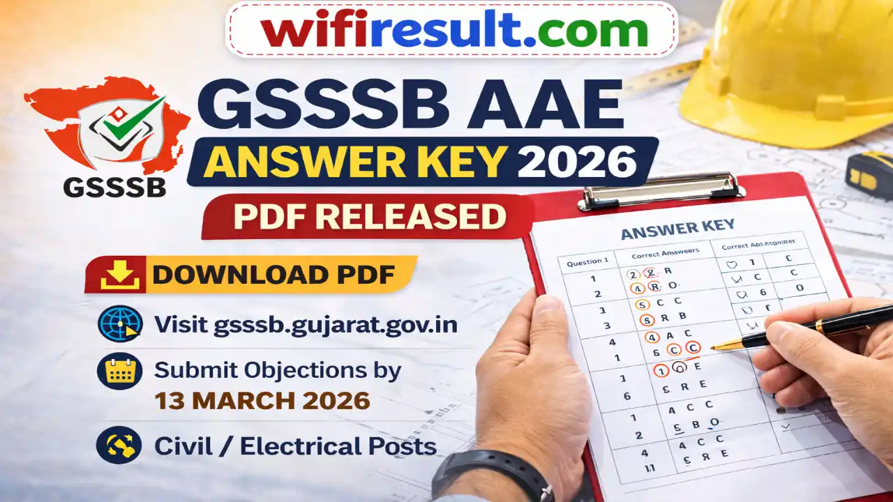 GSSSB AAE Answer Key 2026 Out Provisional Download