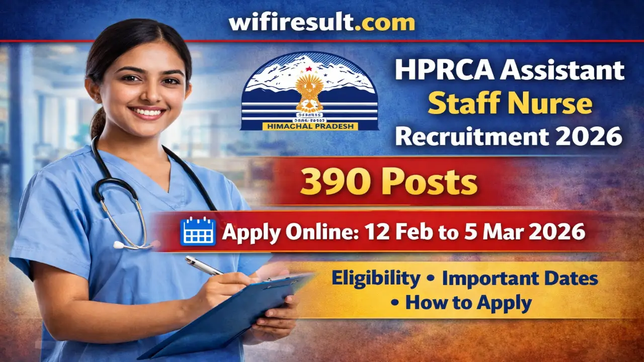 HPRCA Assistant Staff Nurse Recruitment 2026 Banner - Apply for 390 Posts