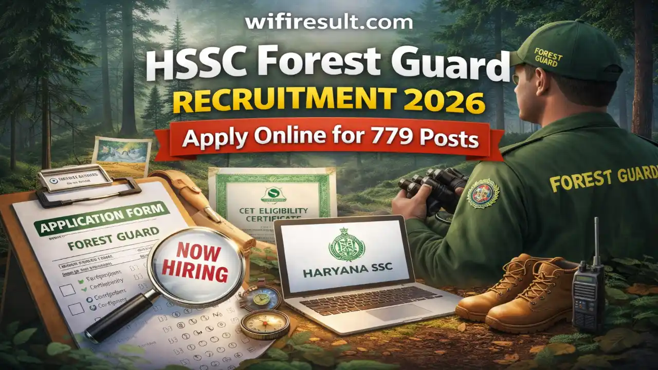 HSSC Forest Guard Recruitment 2026 779 Posts Banner