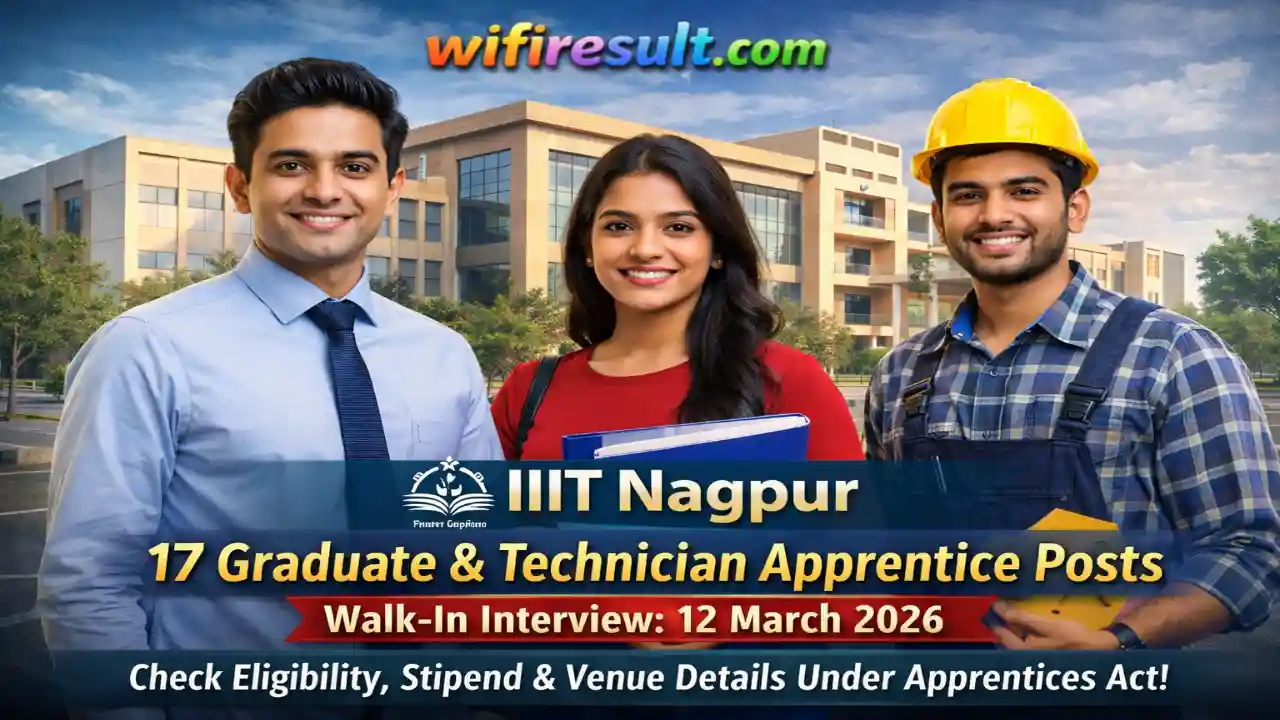 IIIT Nagpur 2026 Recruitment Banner for Graduate Apprentices Walk-In Interview