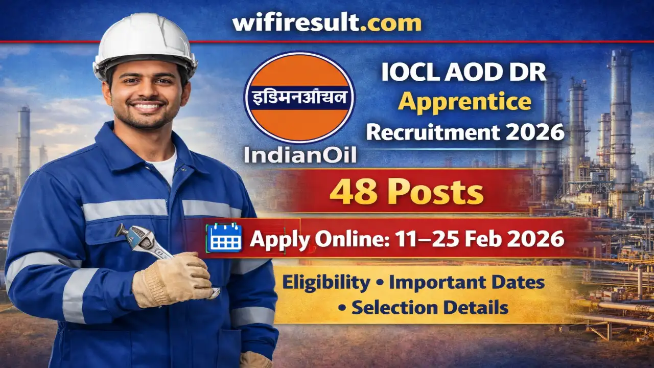 IOCL HR Apprentice 2026 Recruitment Banner with 121 Posts