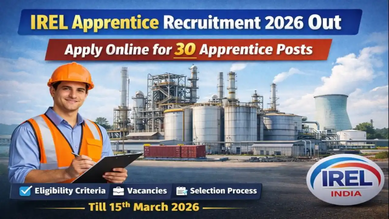 IREL Apprentices Recruitment 2026 Notification for 30 Posts in Kochi