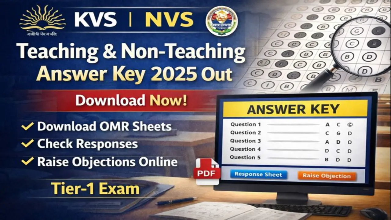 KVS NVS 2025 Answer Key Out