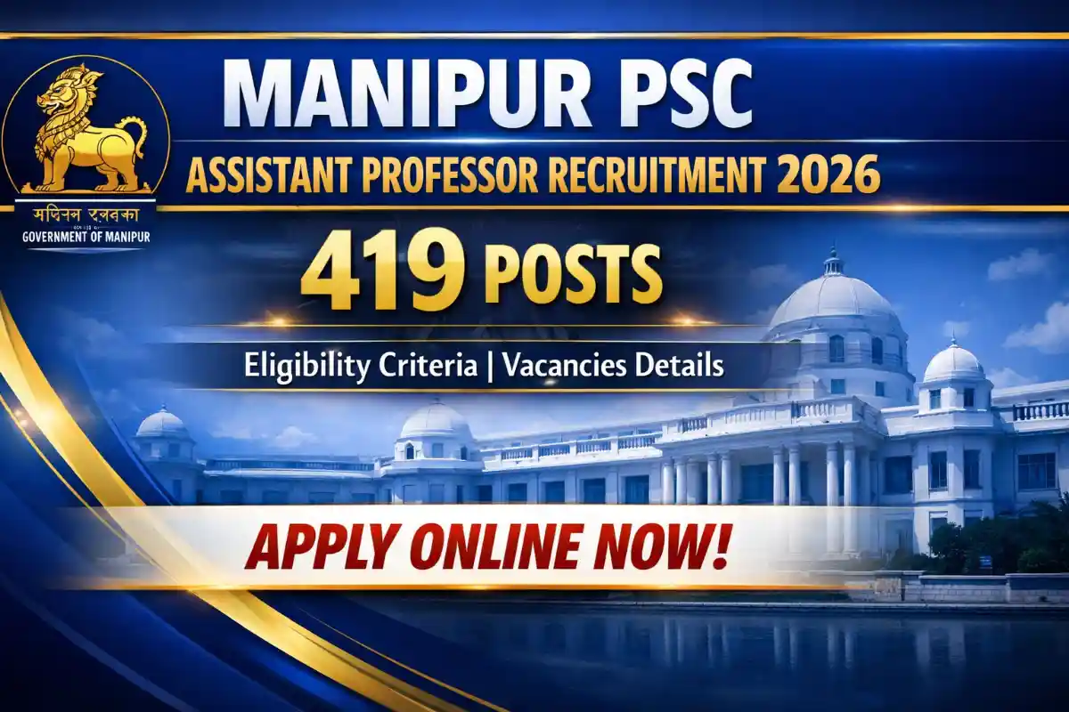 Manipur PSC Assistant Professor Recruitment 2026 Banner