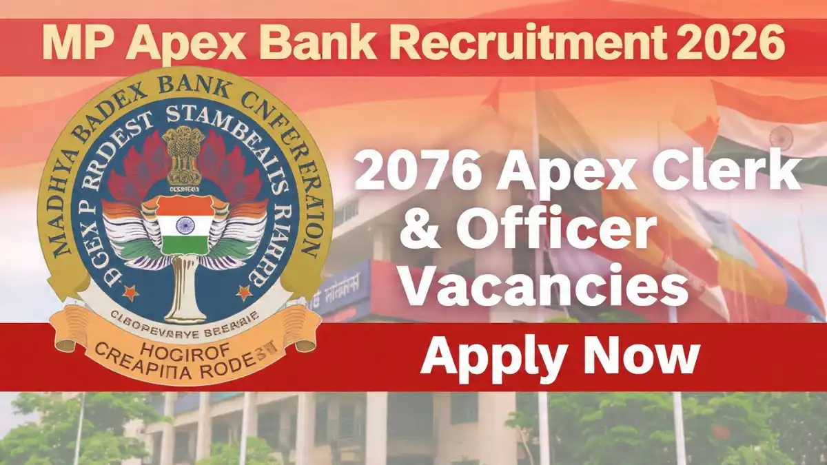 MP Apex Bank Recruitment 2026 Banner - Apply Online for 2076 Posts