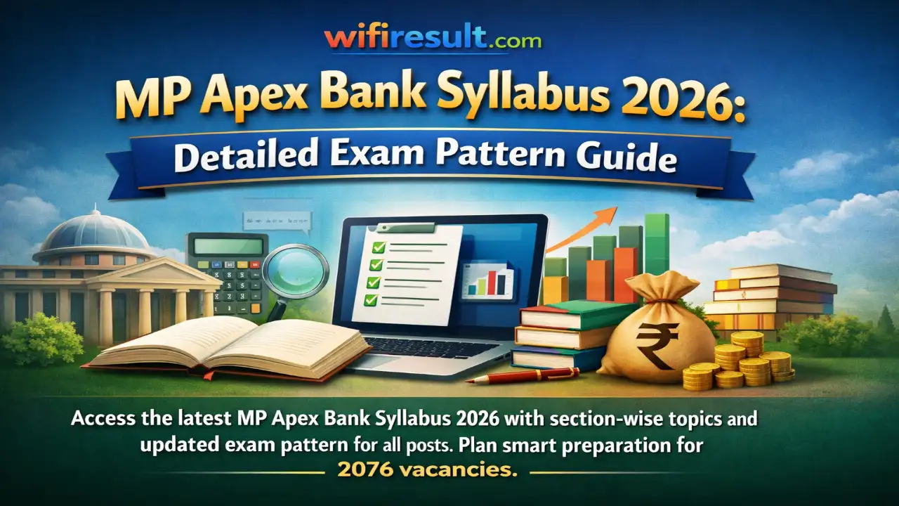 MP Apex Bank Syllabus 2026 Section Wise Syllabus and Exam Pattern
