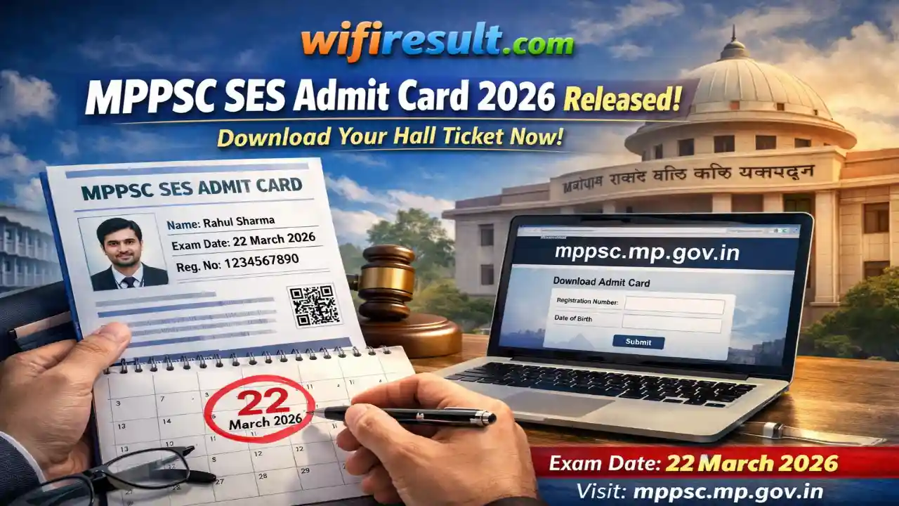 MPPSC SES Admit Card 2026 – Download MPPSC State Engineering Services Hall Ticket at mppsc.mp.gov.in