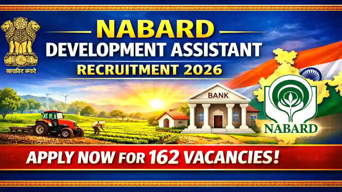 NABARD Development Assistant Recruitment 2026 Banner - Apply Online for 162 Vacancies
