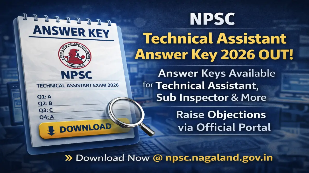 NPSC Technical Assistant SI Answer Key 2026