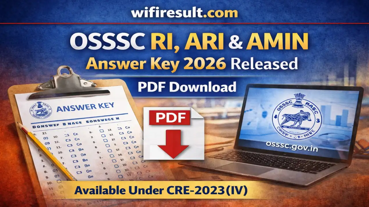 OSSSC RI ARI AMIN Final Answer Key 2026