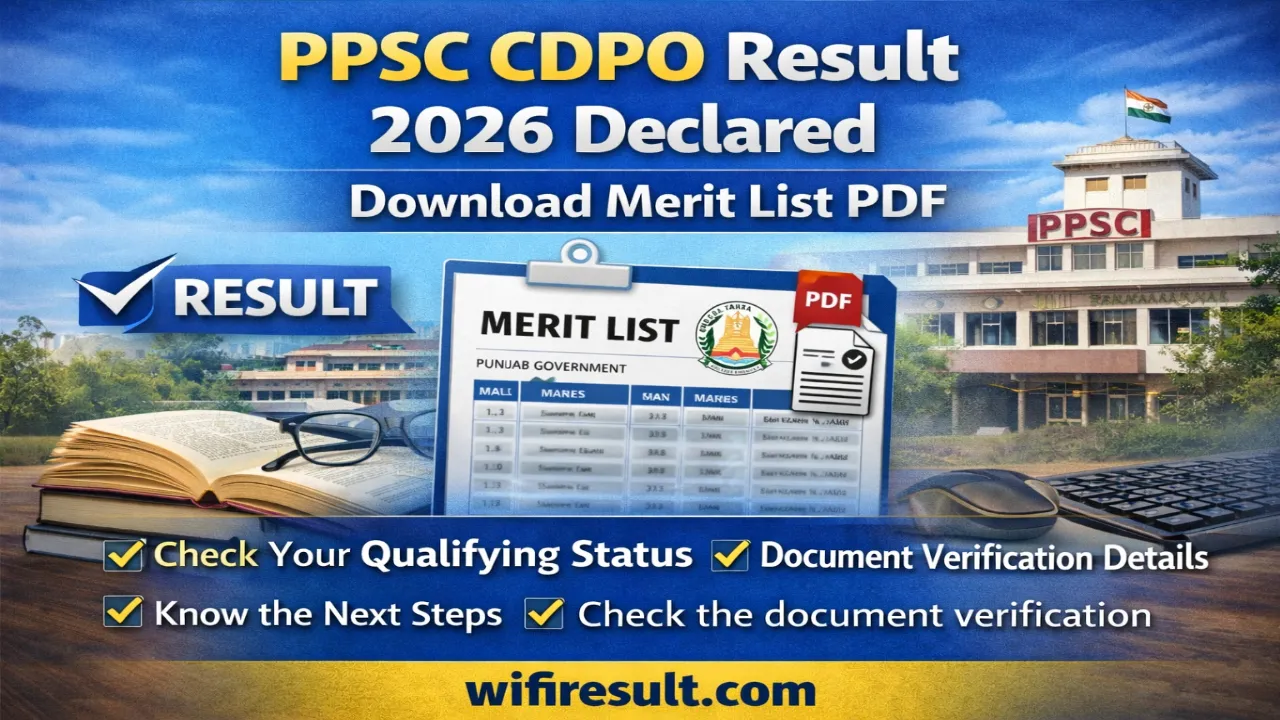 PPSC CDPO Result 2026 merit list announcement