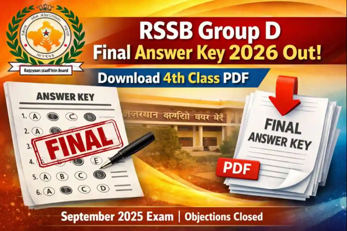 RSSB 4th Class Group D Final Answer Key 2026