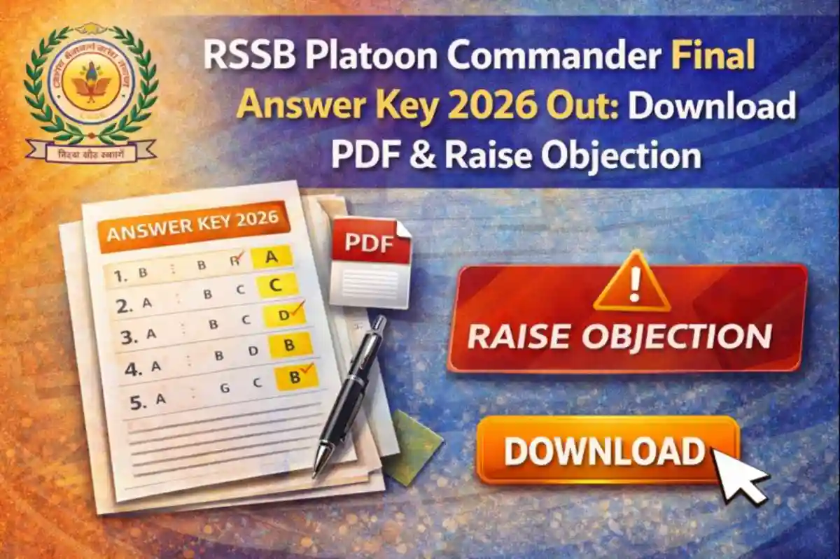 RSSB Platoon Commander Final Answer Key 2026 Download PDF
