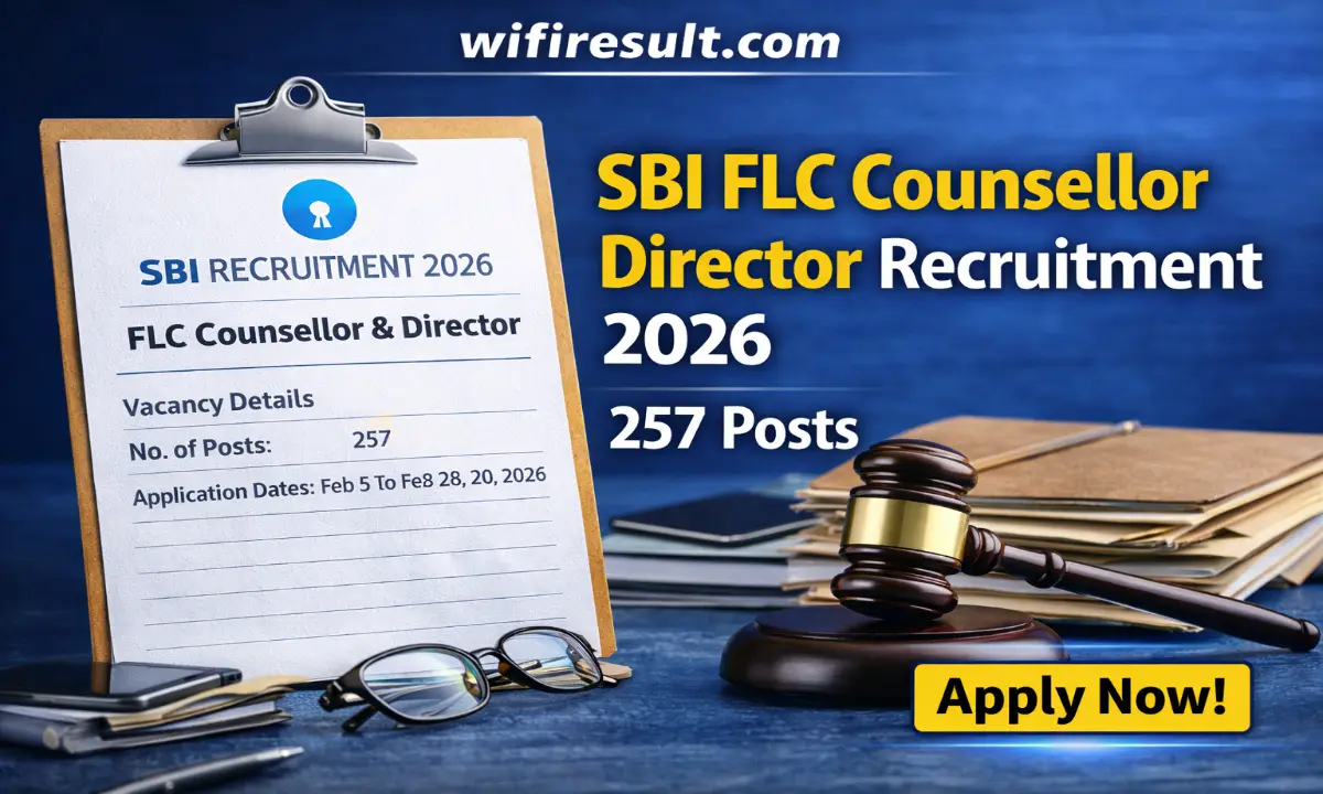 SBI FLC Counsellor Director Recruitment 2026 Banner 257 Posts