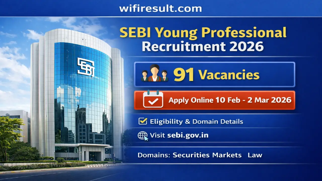 SEBI Young Professional Recruitment 2026 Banner
