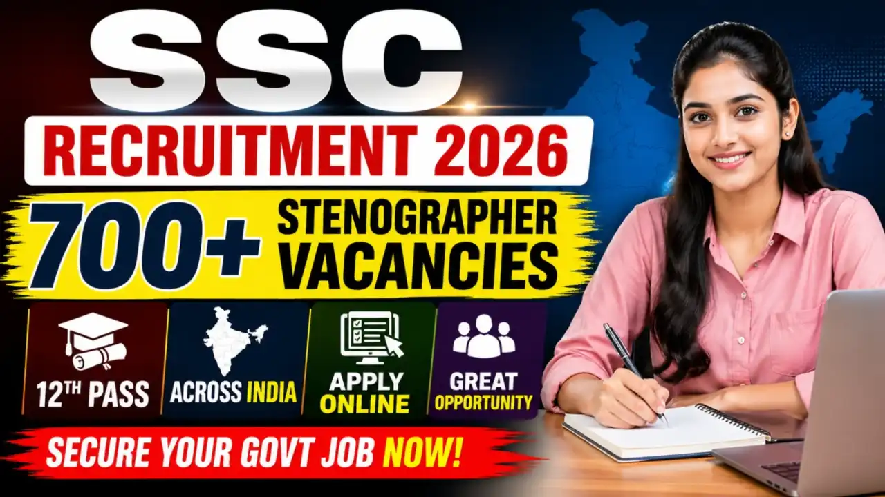 SSC Stenographer 2026 Recruitment Notification for Grade C and D 731 Posts.