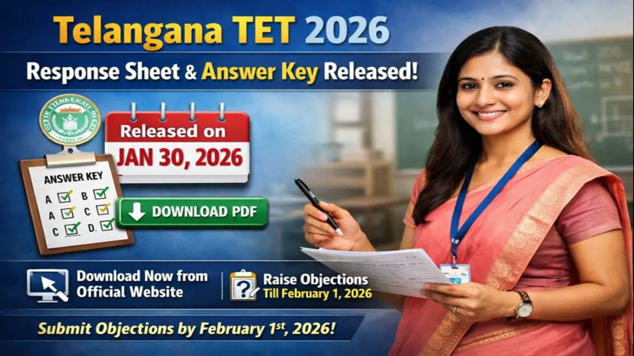 TG TET Response Sheet 2026 Out Download