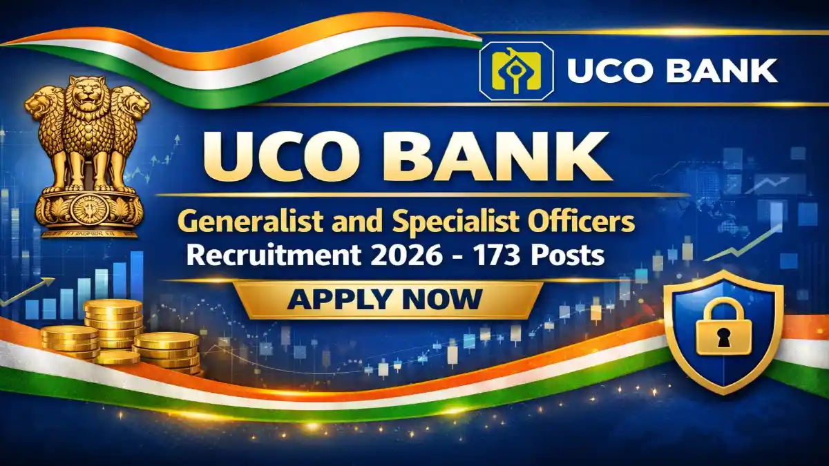 UCO Bank Generalist and Specialist Officers Recruitment 2026 Banner
