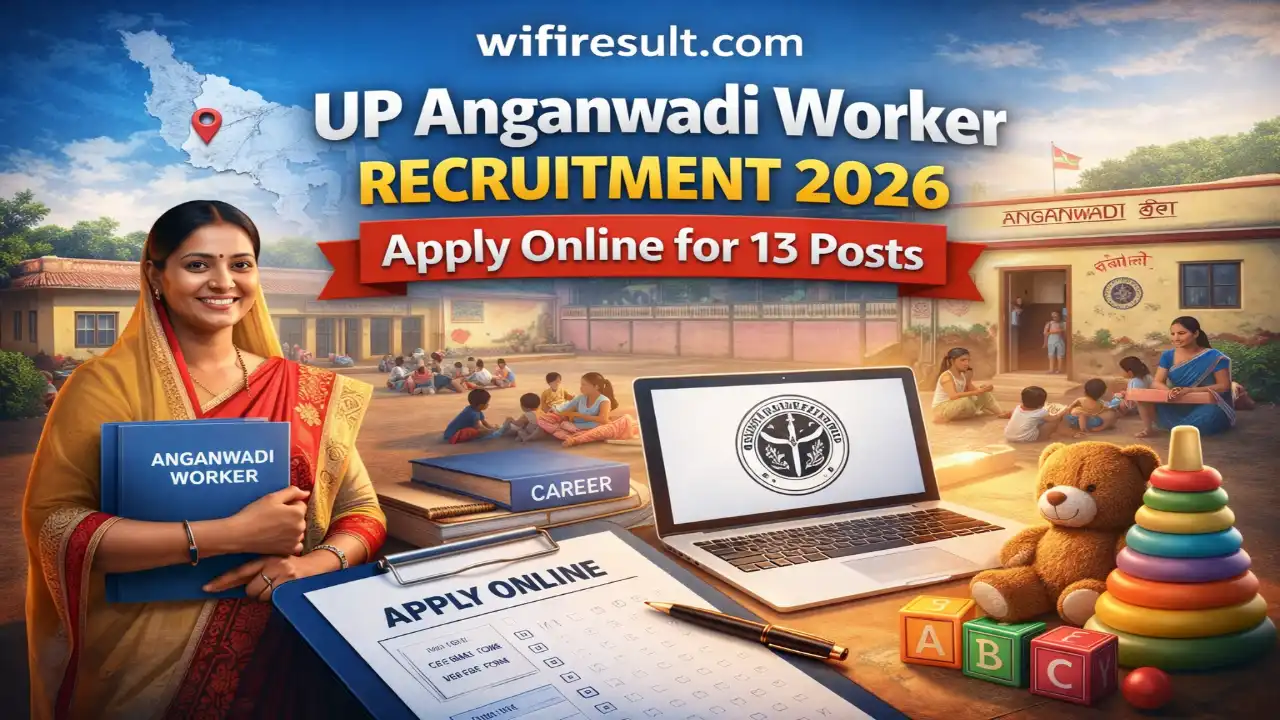UP Anganwadi Worker Recruitment 2026 Banner – Apply for 13 Posts