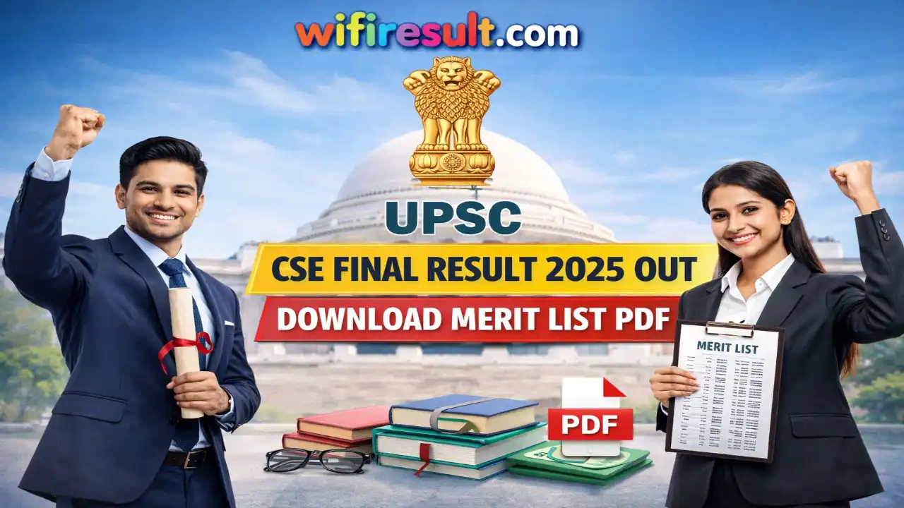 UPSC Civil Services Final Result 2025 merit list download PDF scorecard upsc.gov.in toppers list.