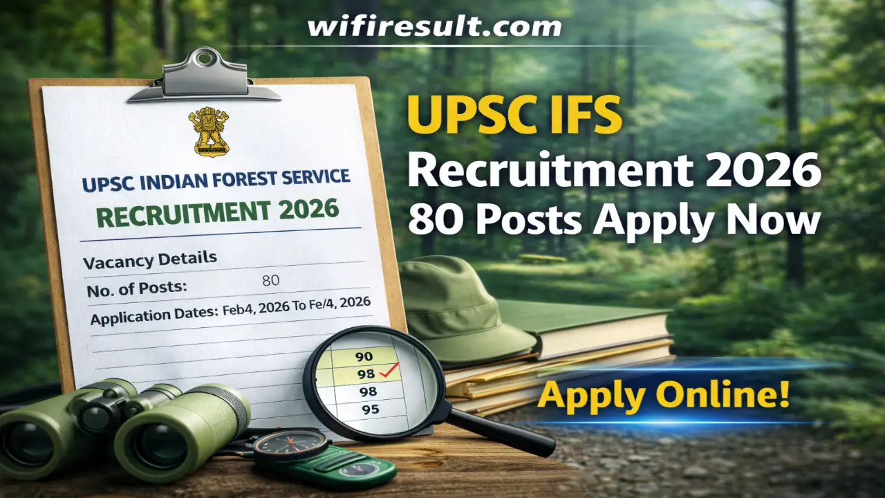 UPSC Indian Forest Service Recruitment 2026 Banner