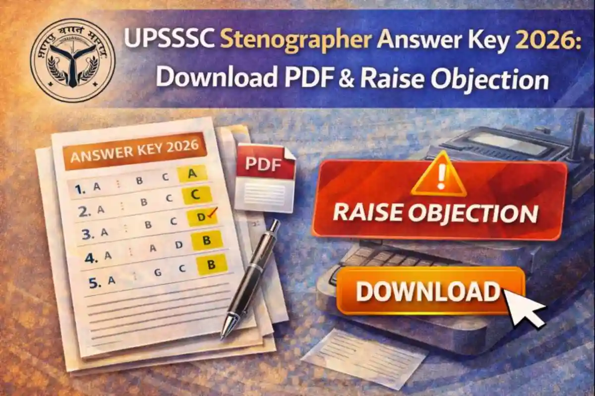 UPSSSC Stenographer Answer Key 2026 Out
